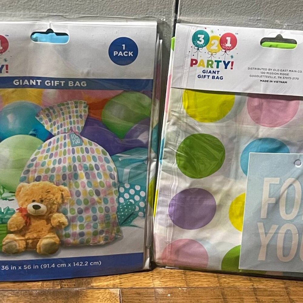 Easter Giant Gift Bag with Tag 36 in x 56 in